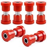 6 Sets Leaf Spring Bushings, Golf Cart Accessories Compatible with EZGO TXT, Polyurethane Bushing and Sleeves Replacement for 1994-Up TXT and 1981-Up Club Car DS, Replace Parts OE 70289-G02 70291G-01
