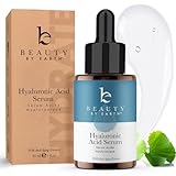 Hyaluronic Acid Serum for Face - USA Made with Natural & Organic Ingredients, Hydrating Anti Aging Face Serum, Softens and Smoothes Dry & Sensitive Skin, Fragrance Free Day & Night Facial Serum