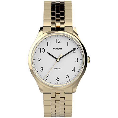 TIMEX Stainless Steel Womens Modern Easy Reader 32Mm Analog Watch – Gold-Tone Case White Dial With Expansion Band, Gold-Tone/White (B08FBMWXJC) Amazon Price History, Amazon Price Tracker