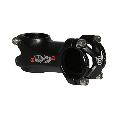 Potence velo Humpert Piranha-650B noir 50mm inclinee 6 degres diametre 31.8 mm