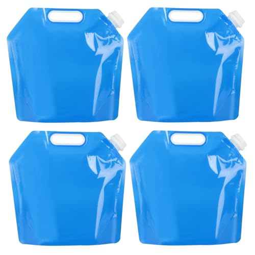 2 Bolsa De Agua Plegables 5L Portátiles Para Viaje Camping Picnic