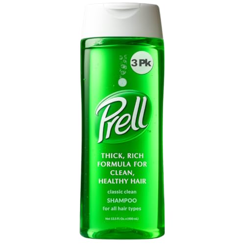 Prell Original Green Shampoo Classic Clean Deep Cleansing Shampoo for Men & Women | 13.5 oz | 3 Pack