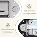 Truck Tool Box Latch, 4 Pack 304 Stainless Steel Robust Casing Tool Box Locks with Keys, High-Precision Locking Cylinder and Pre-Drilled Mounting Holes, Easy to Install, for RV, Trailer, UTV, ATV Box