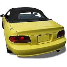 Compatible With Toyota Celica Convertible Soft Top & Plastic window 1995-2001 Black Pinpoint Vinyl
