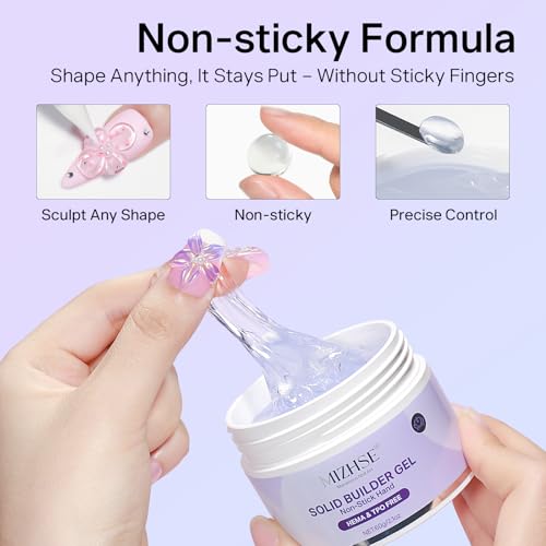 Gel Esculpidor 3D para Uñas MIZHSE 60g Transparente miniatura 4
