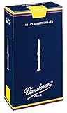 clarinete requinto barato CAÑAS CLARINETE Eb (REQUINTO) - Vandoren (Tradicional) (Caja Azul) (Dureza 1 y 1/2) (Caja de 10 Uni