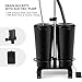 Artist hand Portable Adjustable Shampoo Bowl with Electric Pump, Hair Washing Station,Includes 2 Buckets, Drain Hoses,High-Pressure Sprayer, Foot Pedal Switch,Black