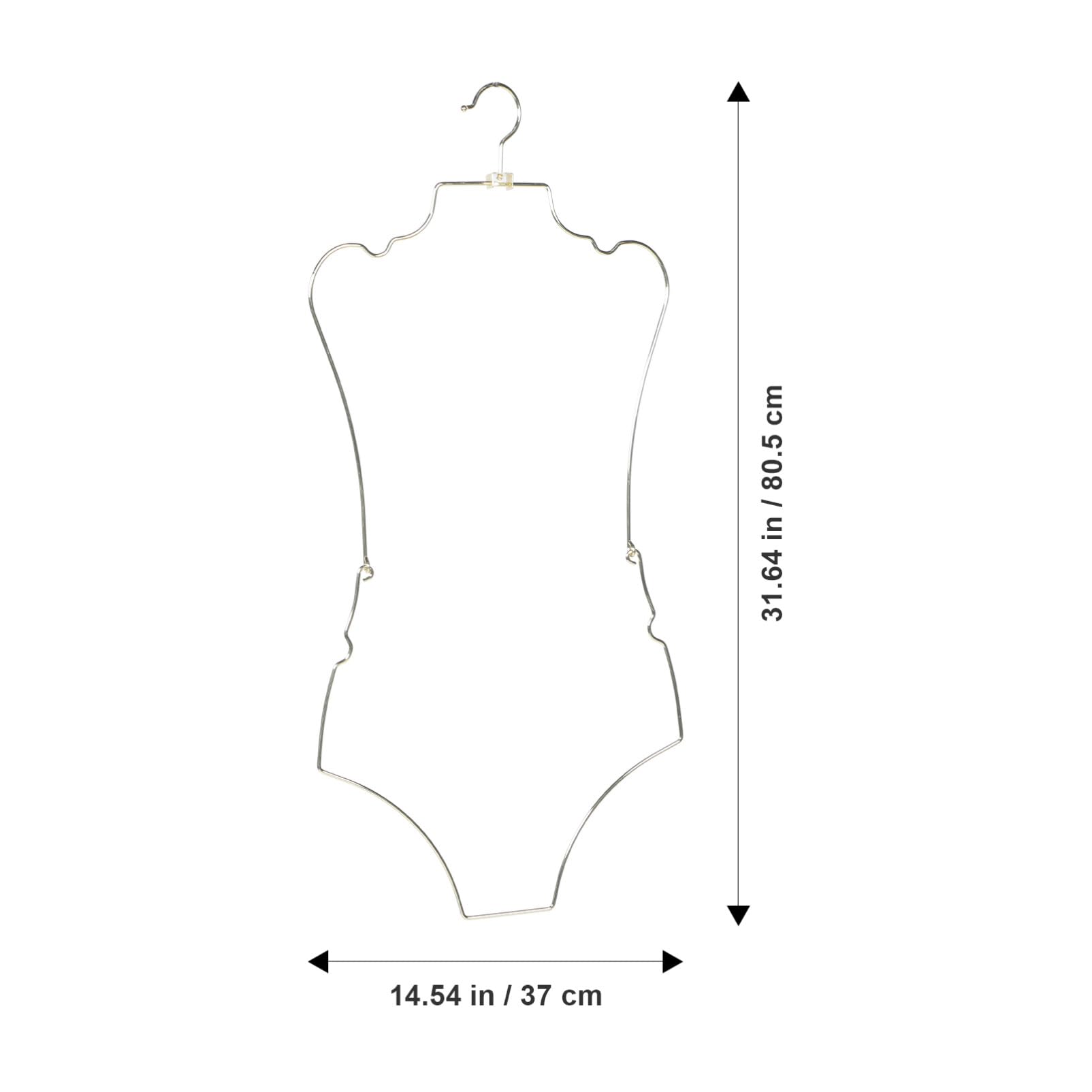 Kichvoe Cintre Métal Doré pour Maillots De Bain Et Bikinis Support De Présentation Pratique pour Lingerie Et Robes Organisateur De Boutique Élégant Et Créatif