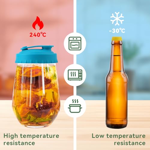 TPTGIAR 18 Stück Getränkedosen Verschluss, Silikon Bierflaschenverschluss, Flaschenverschluss Bierflaschen Wiederverwendbare, Bunt Dosendeckel, Silikon Deckel für Dosen, für Bier Saft & Glasflaschen