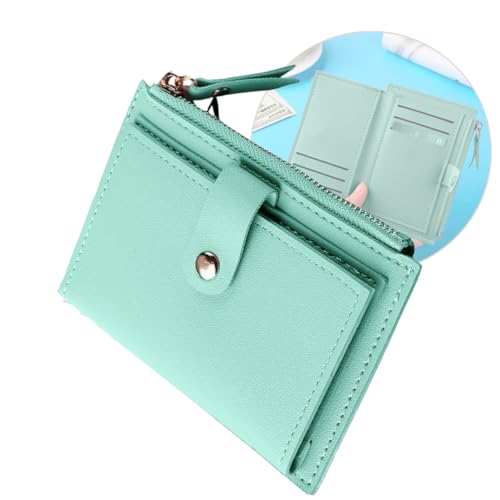 Carteira Feminina Porta Cartão bolso para moedas com zíper em Couro PU modelo pequeno, cartões de crédito, slim luxo.