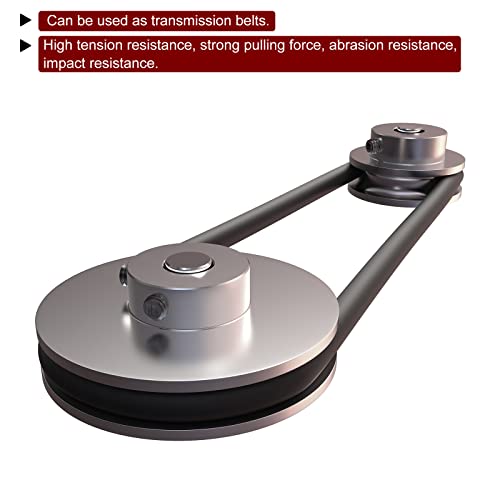 sourcing map Polyurethan Rundriemen 2mm Durchmesser 32.8ft(10 Meter) Länge Glatte Oberfläche PU Urethan Riemen für Antrieb Übertragung Orange