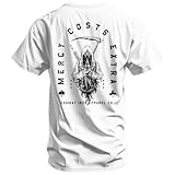 Combat Iron Men's Graphic T-Shirt | Mercy Costs Extra | Athletic Fit, Tagless Comfort | White, 3X-Large