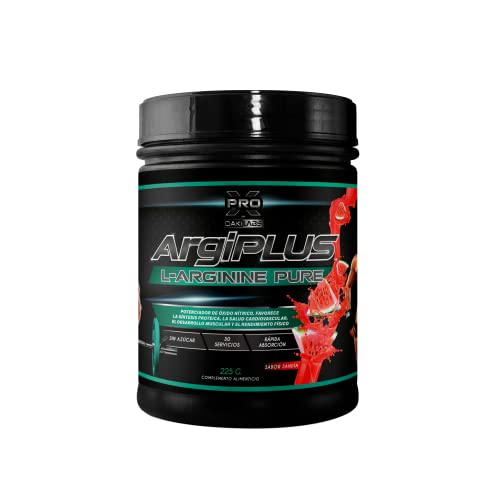 L-Arginina 100% Pura 4000 mg. | Fórmula esencial y concentrada | Aumenta el crecimiento muscular, mejora el rendimiento físico y elimina la fatiga muscular | Formato en polvo sabor sandía | 30 tomas