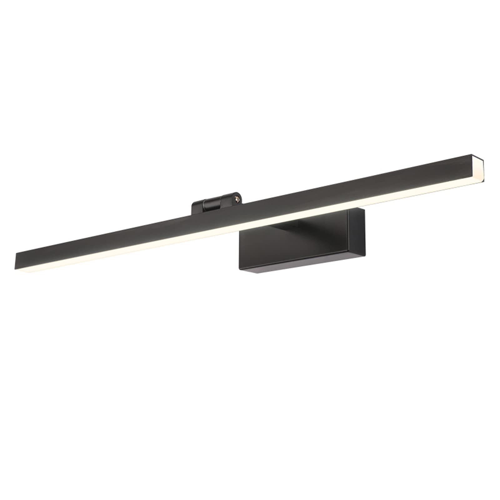 Applique salle de bain LED noire anti-buée pour miroir et coiffeuse