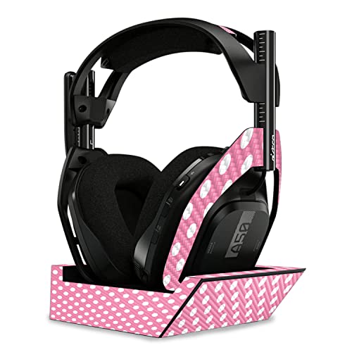 Image of MightySkins Carbon Fiber Skin Compatible with Astro A50 Wireless Headphones + Base Station (Gen 4) - Mini Dots | Protective, Durable Textured Carbon Fiber Finish | Easy to Apply | Made in The USA