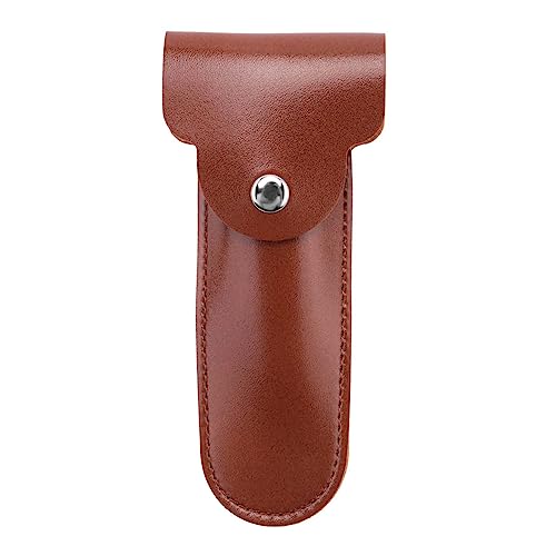 Srutueo Case Travel Holder Manual Double Edge Safety Razors Container PU Leather Bag