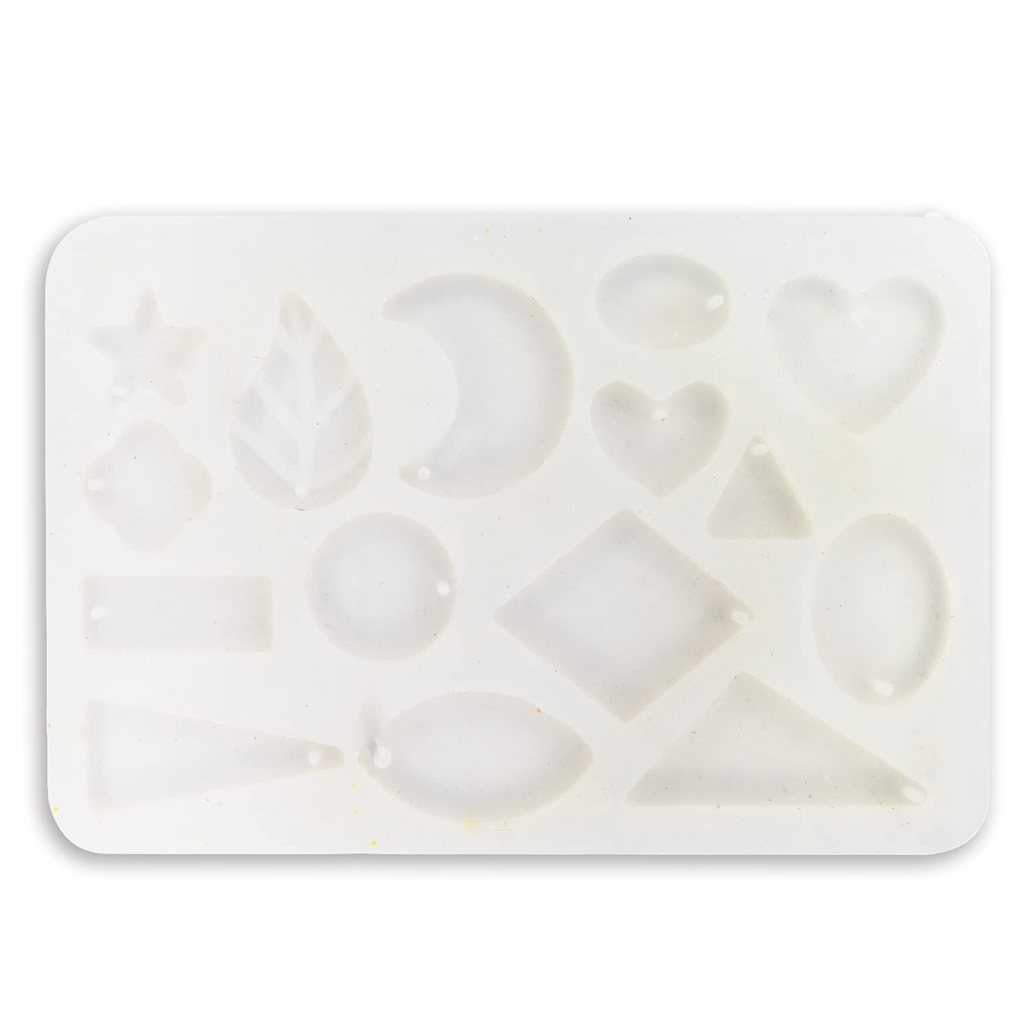 NOLAAIArtool A7 15 Shapes Resin Coaster Mold for DIY Art and Craft Epoxy Resin Jewelry Making