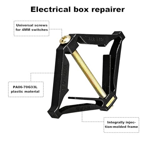 Tige de support pour électricien avec filetage extensible pour boîte 86 mm