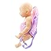 XADP Baby Dolls Carrier Backpack Doll Accessories Front and Back Carrier with Straps for 15 Inch to 18 Inch Dolls, Purple