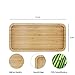 Bamboo Vanity Bathroom Tray for Counter, Bamboo Tray for Bathroom, Toilet Tank, Perfume 11.8L x 5.9W x 0.8H inch (Bamboo)