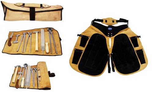 Professional Equine 8 Piece Horse Shoe Farrier Hoof Grooming Tool Kit w/Carry Bag Black 98479