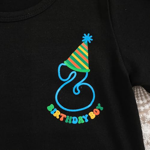 2nd Birthday Shirt Toddler Boy Two Year Old Birthday Outfit Short Sleeve Cotton T Shirt Clothes4