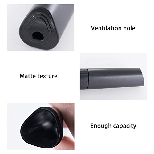 2 Pack Travel Toothbrush Case, Lightweight Portable Breathable Plastic Brushes Storage Container Toothbrush Holder For Travel Camping Business Gym Home Hotel Use, Not Including Toothbrush (Black) #TOP2