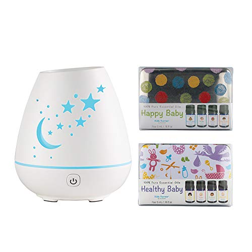 Sparoom Celeste Aromatherapy Diffuser Value Bundle with 100% Pure Essential Oils - Kid