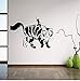 Adesivo da parete PVC Big Cat Decalcomania Della Parete Ragazza Rider Vinile Adesivo per Infermiera Home Interior Decorazione Della Parete Murale Camera Da Letto Per Bambini Design 56 * 80 Cm