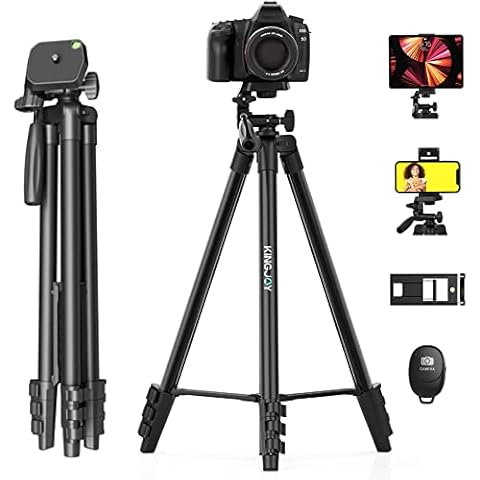 KINGJOY 61'' Tripod with Remote Shutter Cover