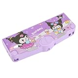 ZEWZE 筆箱 小学生 多機能 ペンケース 大容量 箱型 おしゃれ キャラクター 鉛筆削り付き ふでばこ 筆入れ 文房具収納ボックス 筆箱 筆記具 収納 文具収納ケース 入学 入学祝 新学期 (パープル)