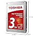 TOSHIBA P300 3TB Desktop 3,5 Zoll SATA 6Gb/s 7200rpm interne Festplatte