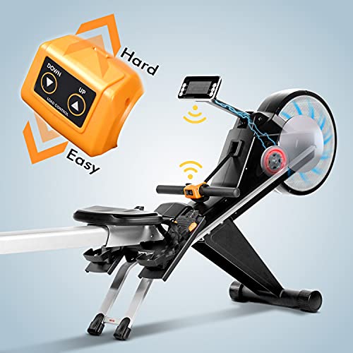 AsVIVA RA10 Rudergerät Magnet Rower mit Magnetbremssystem & Luftwiderstand I Rudermaschine inkl. Pulsgurt I… – Bild 5