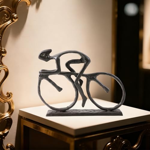 Escultura de Hierro Fundido Decorativa para Entusiastas de Bicicleta miniatura 3