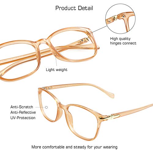 Image of VisionGlobal 6 Pairs Blue Light Blocking Glasses /Reading Glasses for Women /Men, Fashion Eyewear Frame