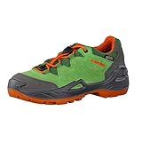 Weicher Gehcomfort Lowa Unisex-Kinder Diego GTX LO Trekking- & Wanderstiefel, Grau (Grün/orange 7002), 35 EU