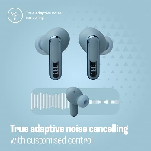 JBL Live Beam 3 - True Wireless Noise-Cancelling Stick-Closed Earbuds, 48Hrs Total Playback, Wireless Charging, 6 Mics for Perfect Calls, Multi-Point Connection, IP55 Waterproof and dustproof (Blue) - image 4
