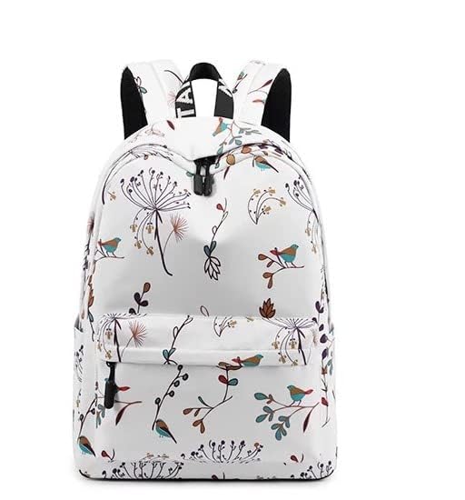 Backpack for Girl Unisex Classic Water-resistant Lightweight Travel School Backpack Casual Daypack Laptop Backpack Fits Up to 15.6 Inch Laptop. (PRINTED WHITE) (B0CRSMDZLV) Amazon Price History, Amazon Price Tracker