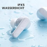 soundcore by Anker P20i Kabellose Bluetooth Kopfhörer in-Ear, 10mm Treiber, Bluetooth 5.3, Anpassbarer EQ, 30 Std. Spielzeit, IPX5 wasserfest, 2 Mikros mit KI, einzeln verwendbar (Weiß) – Ansicht 7