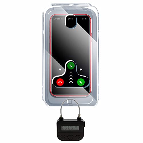 Phone Timer Lock Box Safe Container Timer Padlock Multi-Function Electronic Timer Available for Android iPhone Cigarette