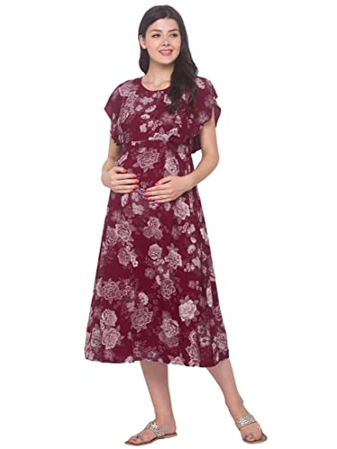 Image of AV2 Women Maternity Feeding Dress | Feeding Kurti | Nursing Dress -5071