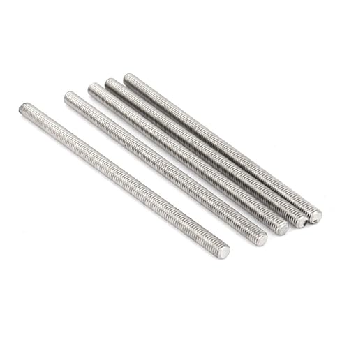 BOXONLY M6 x 120mm Multi-Purpose 304 Stainless Steel Fully Threaded Rod Right Hand Stud, 5 PCS
