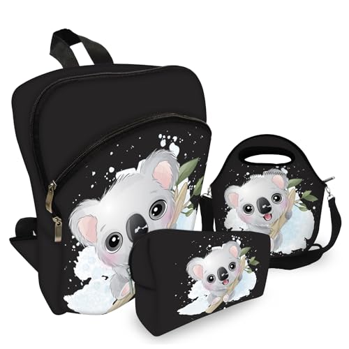 Kit Escolar Mochila+Lancheira+Estojo Coala