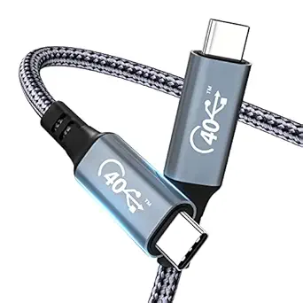 ELECPOW [USB-IF Certified] USB4 Compatible with Thunderbolt 4 Cable 4FT, 40Gbps Cable with 100W Charging and 8K@30Hz 5K@60Hz or Dual 4K Video for Thunderbolt 4, USB, Thunderbolt 3, USB-C Cable