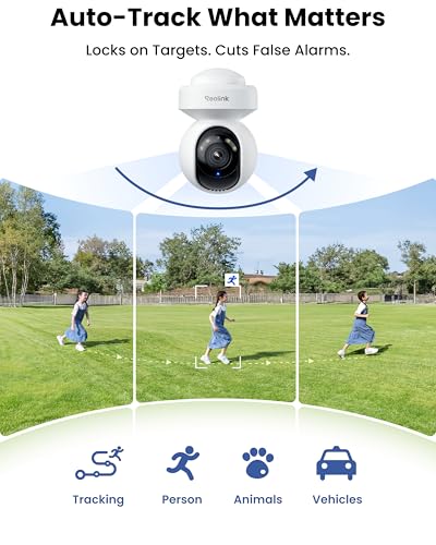 Image of REOLINK E1 Outdoor Pro 4K PTZ Outdoor Security Camera WiFi Plug-in Power | No Subscription Local Storage, Dual-Band Wi-Fi 6, 3X Optical Zoom, Auto Tracking, Smart AI Detection, Color Night Vision