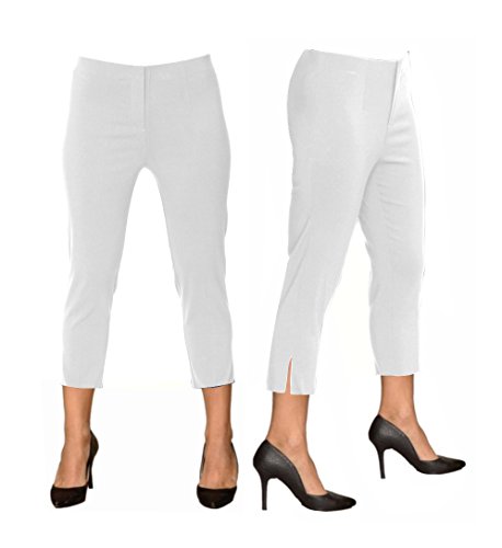 LIOR PARIS Sidney Capri 23" Inseam in The Famous Sasha Fit! (10, White)