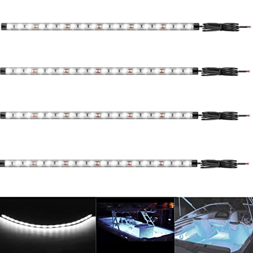 Vbakor Boat Led Strip Lights, 4 Pcs 24'' Marine Interior Courtesy Deck