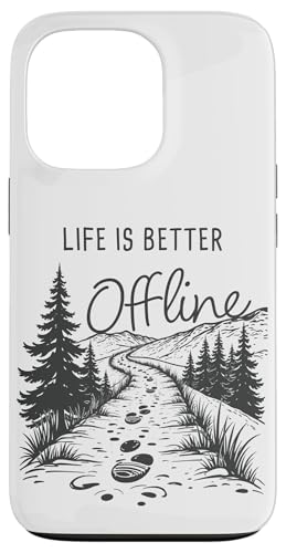Life is Better Offline ? Camping & Hiking Outdoors Nature �X�}�z�P�[�X iPhone 13 Pro �p