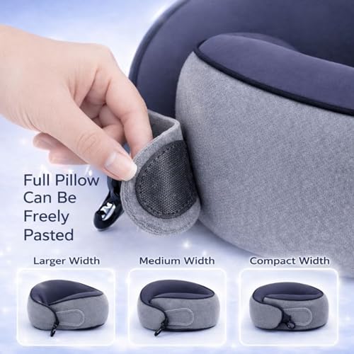 Almohada de espuma viscoelástica gris oscuro con soporte ergonómico miniatura 7