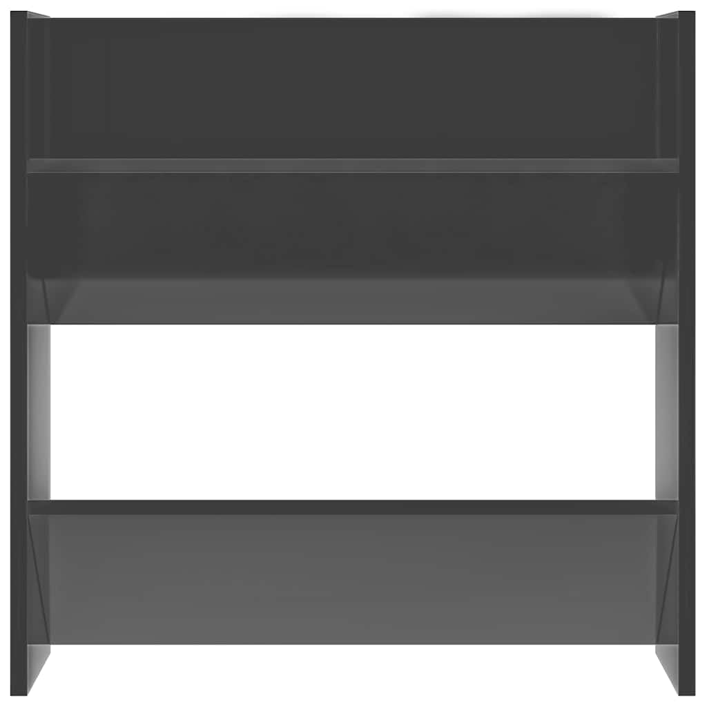Wand-Schuhschränke 4 STK Hochglanz-Grau Holzwerkstoff 60x18x60cm Schuhregal Schuhkipper Schuhkommode Schuhablage Schuhständer Garderobenschrank Eingangsschrank Schuhaufbewahrung